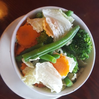 Thai Kitchen Restaurant - Side of steamed veggies - nice assortment. - Thai Near Me - Fishers, Indiana