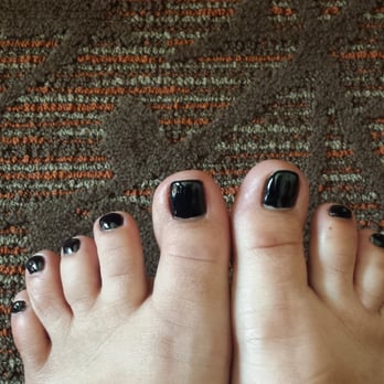 Superior Nail - Black Licorice Gel gloss. Another great visit! - Nail Salons Near Me - Sacramento, California