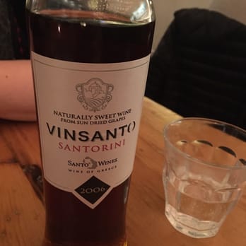 Mamakas Taverna - Dessert Wine: VinSanto from Santorini - Greek Near Me - Toronto, Ontario Mamakas Taverna - Dessert Wine: VinSanto from Santorini - Greek Near Me - Toronto, Ontario