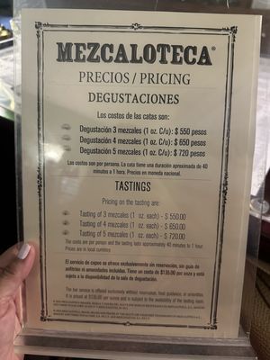 Menu photo 1 Mezcaloteca Oaxaca, OAX
