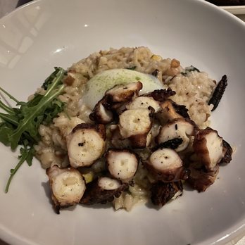 Ka'ana Kitchen - Mushroom risotto with grilled octopus. - Asian Fusion Near Me - Wailea, Hawaii Ka'ana Kitchen - Mushroom risotto with grilled octopus. - Asian Fusion Near Me - Wailea, Hawaii