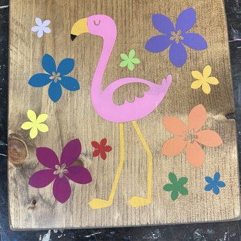 Board & Brush - Finished flamingo - Art Classes Near Me - Sanford, Florida Board & Brush - Finished flamingo - Art Classes Near Me - Sanford, Florida