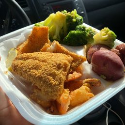 2 PC Catfish/ 6 shrimp & 2 sides