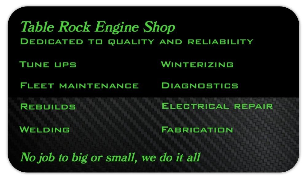 TABLE ROCK ENGINE SHOP Updated September 2024 Request a Quote