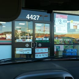 the front window of a fast food restaurant