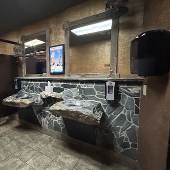 Wausau Mine - Even the bathroom stays in theme. The sink basins are such a nice touch. - Pizza Near Me - Wausau, Wisconsin