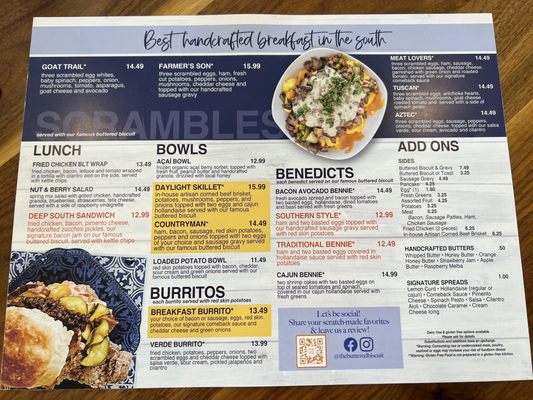 Menu photo 1 The Buttered Biscuit - Springdale Springdale, AR Menu photo 1 The Buttered Biscuit - Springdale Springdale, AR
