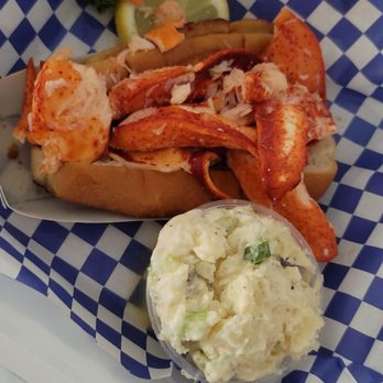 Lobster Pound - Lobster Roll with Butter and Potato Salad - Seafood Markets Near Me - Bradenton, Florida Lobster Pound - Lobster Roll with Butter and Potato Salad - Seafood Markets Near Me - Bradenton, Florida