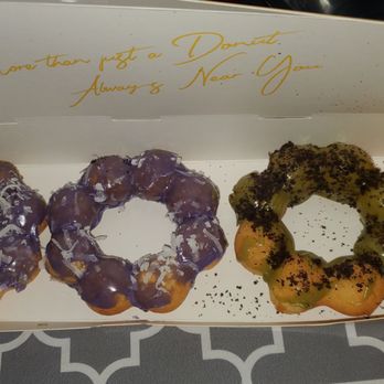Mochinut - Blueberry coconut mochinut and matcha oreo mochinut - Donuts Near Me - Loma Linda, California Mochinut - Blueberry coconut mochinut and matcha oreo mochinut - Donuts Near Me - Loma Linda, California
