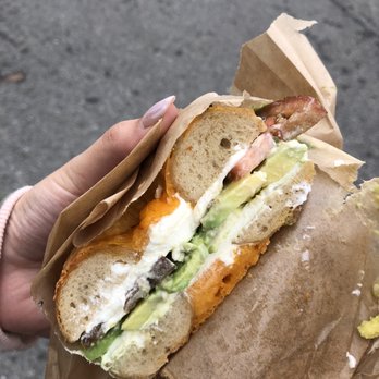 Maury's - Jalapeño bagel with Avocado - Bagels Near Me - Los Angeles, California
