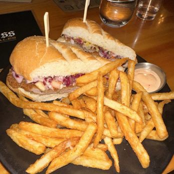 Monkless Belgian Ales - Pork Schnitzel Sando - Belgian Near Me - Bend, Oregon Monkless Belgian Ales - Pork Schnitzel Sando - Belgian Near Me - Bend, Oregon