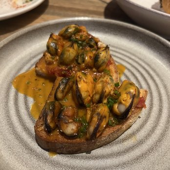 Apolonia - Roasted mussel toast - Modern European Near Me - Chicago, Illinois