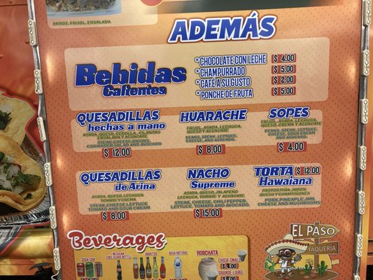 Menu photo 1 Taqueria El Paso West Bend, WI Menu photo 1 Taqueria El Paso West Bend, WI