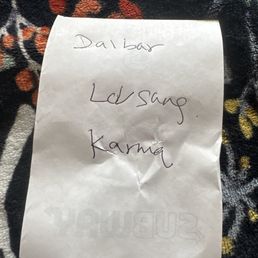 Names on who provided the service Today.