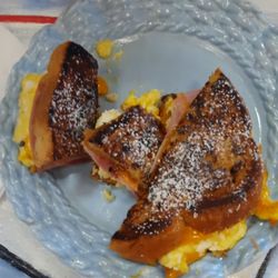 Monte Cristo breakfast sandwich