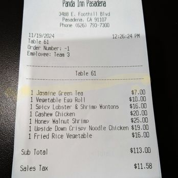 Panda Inn - Lunch for 3 . No more free tea. - Chinese Near Me - Pasadena, California Panda Inn - Lunch for 3 . No more free tea. - Chinese Near Me - Pasadena, California