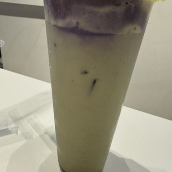 Rapha Tea  - This is a matcha with ube cream. Also, absolute DELISH! - Bubble Tea Near Me - Peoria, Arizona