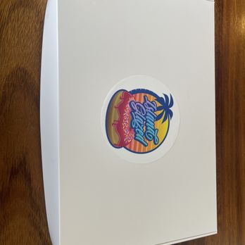 Island Glazed - Donut box with label - Coffee & Tea Near Me - Aiea, Hawaii Island Glazed - Donut box with label - Coffee & Tea Near Me - Aiea, Hawaii