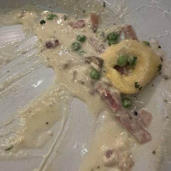 The Corner Italian - Fat Tony's tortelloni. Parmesan cream sauce smoked prosciutto English peas cremini mushrooms - Italian Near Me - Prescott, Wisconsin The Corner Italian - Fat Tony's tortelloni. Parmesan cream sauce smoked prosciutto English peas cremini mushrooms - Italian Near Me - Prescott, Wisconsin