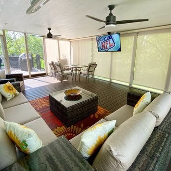 Home Experts Indy - a patio with a television - Handyman Near Me - Carmel, Indiana Home Experts Indy - a patio with a television - Handyman Near Me - Carmel, Indiana