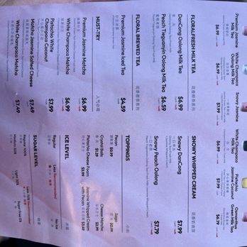 Molly Tea - Menu - Bubble Tea Near Me - San Mateo, California