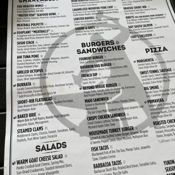 The Foundry - Menu - Lounges Near Me - Pompano Beach, Florida