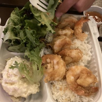 Sam's Kitchen - Garlic jumbo shrimp plate. Yummy. Already ate a shrimp before taking the photo. - Food Stands Near Me - Honolulu, Hawaii Sam's Kitchen - Garlic jumbo shrimp plate. Yummy. Already ate a shrimp before taking the photo. - Food Stands Near Me - Honolulu, Hawaii