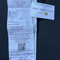 TJ Maxx - Got issued a store credit, although, I came in with the receipt. Brenda insisted it was TJMaxx's new policy for ALL returns.