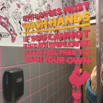 Lovebird - Almost Famous Chicken - Bathroom mirror - Southern Near Me - Winter Haven, Florida