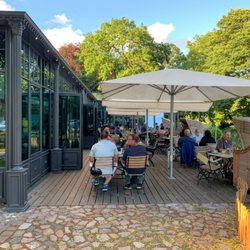 Restaurant Wasserschloss Mellenthin - Die Terrasse des Brauhauses