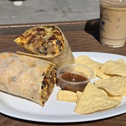 Olive Cafe - Breakfast Burrito with Gluten Free tortilla