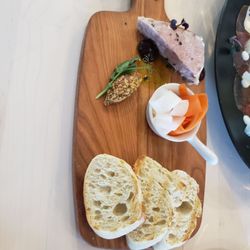 L'Apéro - Wild boar and apricot pate with balsamic reduction and grainy mustard!