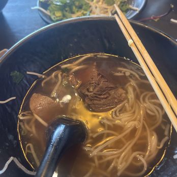 Pho Nom - Half eaten pho nom bowl. Super tasty - Vietnamese Near Me - San Diego, California Pho Nom - Half eaten pho nom bowl. Super tasty - Vietnamese Near Me - San Diego, California
