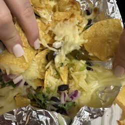 Hot Harry's Fresh Burritos - Microwaved shredded cheese nachos yummm