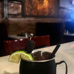 Fork With IT - Bagger Berry Mule with homemade blackberry simple syrup