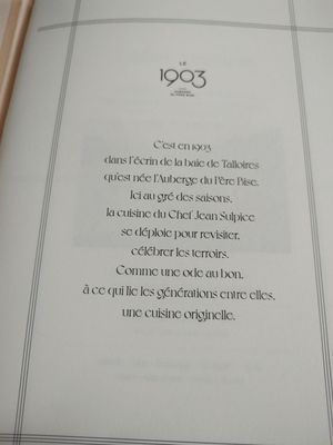 Menu photo 2 Auberge du Père Bise Talloires, 74