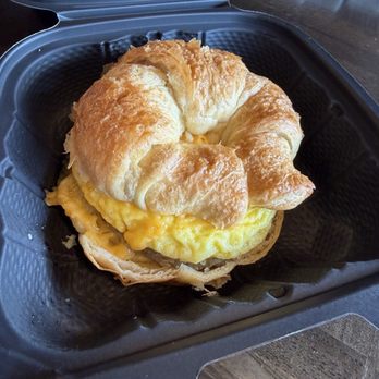 Bitty & Beau's Coffee - Sausage, egg and cheese croissant sandwich - Coffee & Tea Near Me - Houston, Texas