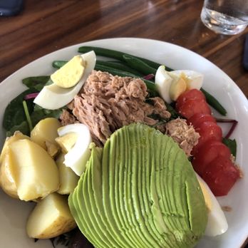 Egg - Niçoise salad. The avocado was perfectly ripe - Breakfast & Brunch Near Me - Saint Louis, Missouri