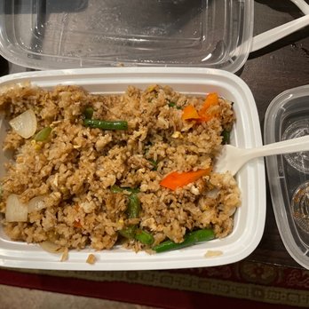 Thai Basil - Basil Fried Rice with beef. Tastes good but I paid extra for beef and I think there's only four pieces in it - Thai Near Me - Ithaca, New York
