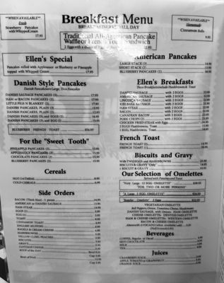 Menu photo 2 Ellen's Danish Pancake House Buellton, CA Menu photo 2 Ellen's Danish Pancake House Buellton, CA