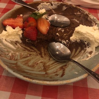 Loupiotte Kitchen - Chocolate mousse with strawberries and cream - French Near Me - Los Angeles, California Loupiotte Kitchen - Chocolate mousse with strawberries and cream - French Near Me - Los Angeles, California
