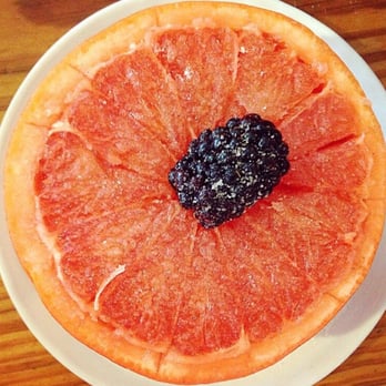 Half & Half - Grapefruit half with vanilla sugar. They smartly sliver off the bottom of the fruit so it doesn't wobble around while spooning. - Breakfast & Brunch Near Me - St. Louis, Missouri