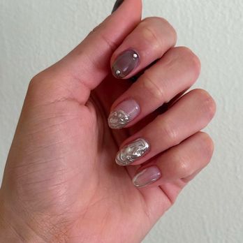 YES Nails & Lashes - Awesome silver design - Waxing Near Me - San Gabriel, California YES Nails & Lashes - Awesome silver design - Waxing Near Me - San Gabriel, California