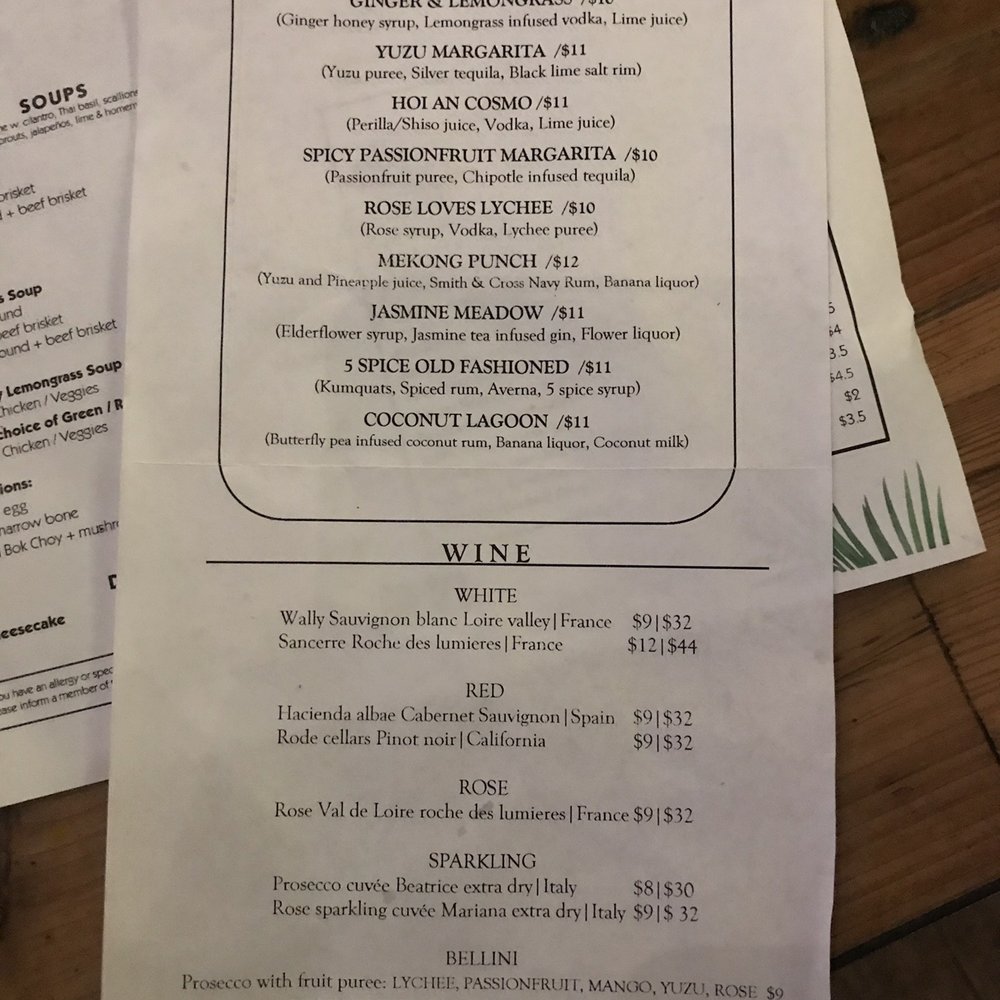 Ginger and Lemongrass - Cocktail menu - Vietnamese Near Me - Whitestone, New York Ginger and Lemongrass - Cocktail menu - Vietnamese Near Me - Whitestone, New York