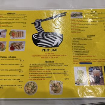 Pho 360 - Menu - Vietnamese Near Me - Oak Grove, Oregon Pho 360 - Menu - Vietnamese Near Me - Oak Grove, Oregon