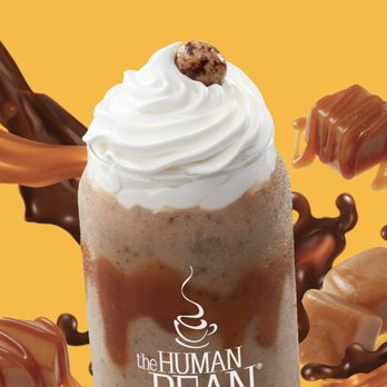 The Human Bean - a cup of coffee with whipped cream - Coffee & Tea Near Me - Canton, Ohio