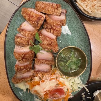 Manaao - "Crispy Pork Belly" Mu Grob - Thai Near Me - Tustin, California Manaao - "Crispy Pork Belly" Mu Grob - Thai Near Me - Tustin, California