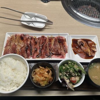 Yakiniku Like - October special (Kalbi short plate and chicken teriyaki) - Japanese Near Me - Honolulu, Hawaii