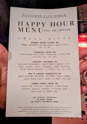 Menu photo 8 Phonobar San Francisco, CA Menu photo 8 Phonobar San Francisco, CA