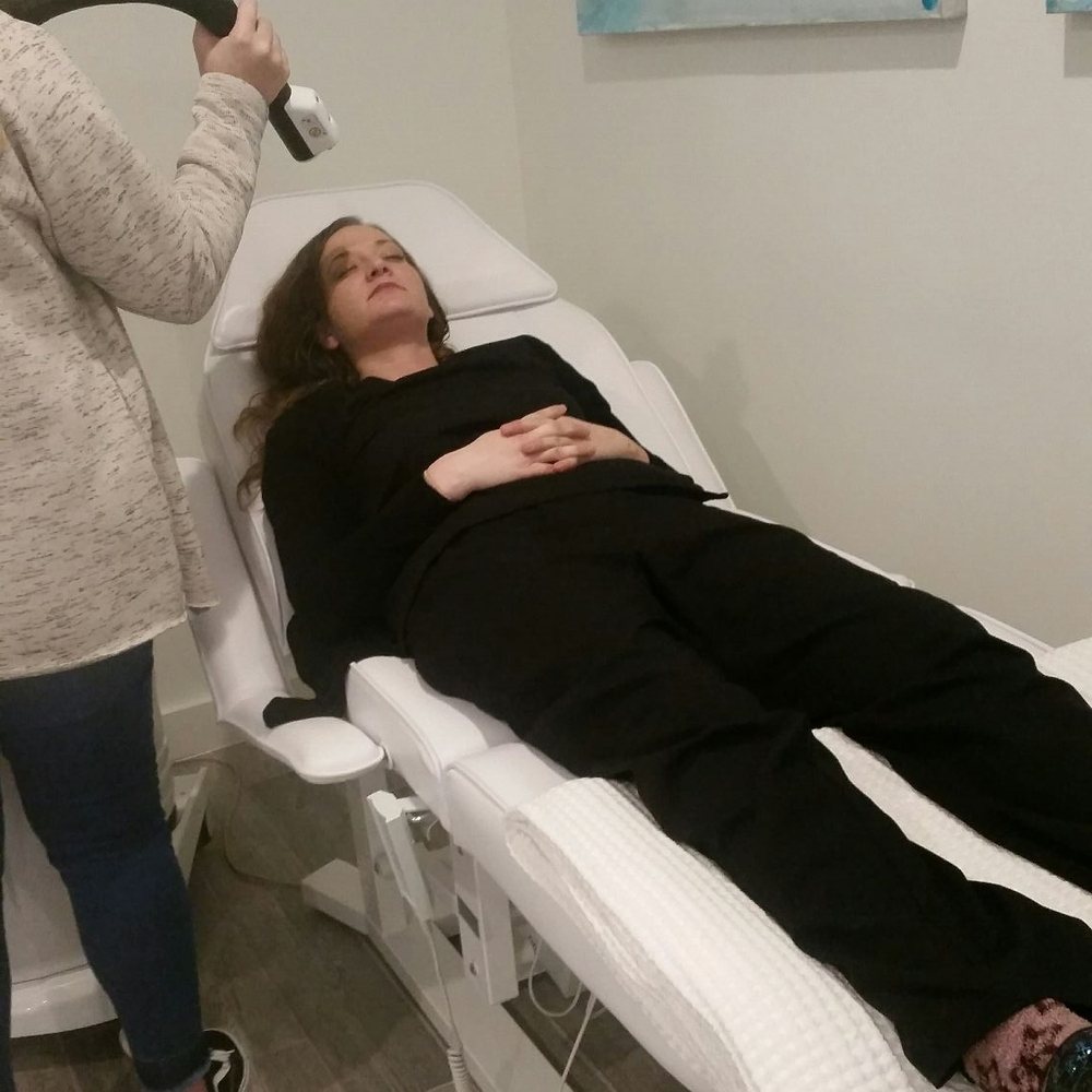 KTC's very new and updated facial machine! I LOVE THE CRYO FACIALS HERE!!!